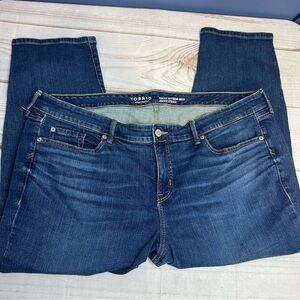 Torrid Women's boyfriend ankle vintage stretch 22S Blue Jeans